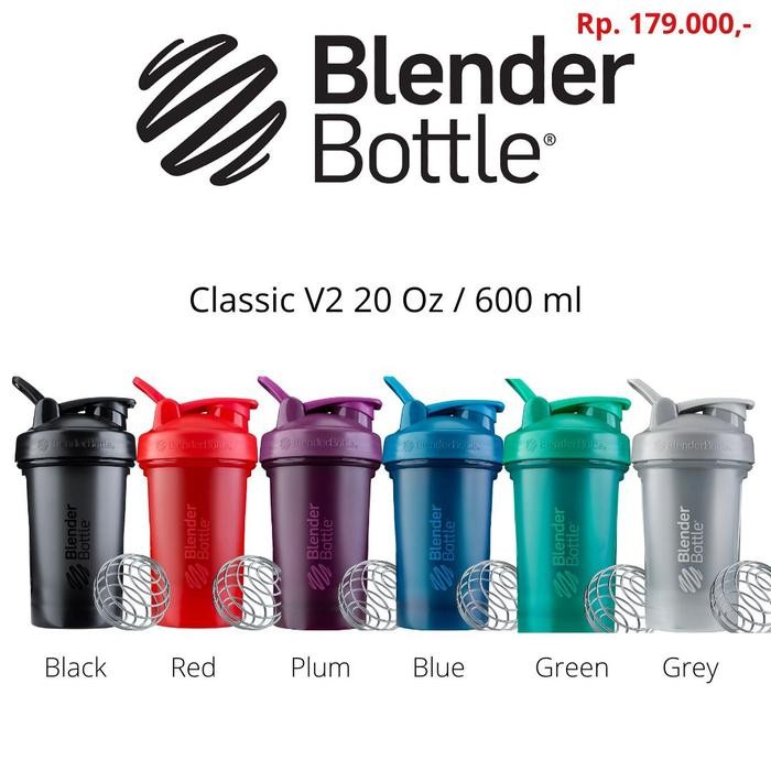 Ready Blender Bottle Classic V2 Shaker Whey Protein-Gym Bottle-ขวดฟิตเนส