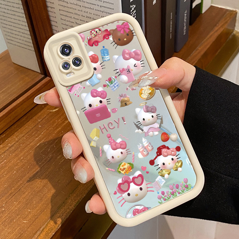 VIVO V20 VIVO V20 Pro Case Case HP Work Doll Case Pattern Mirror Case Cesing Silicone Softcase