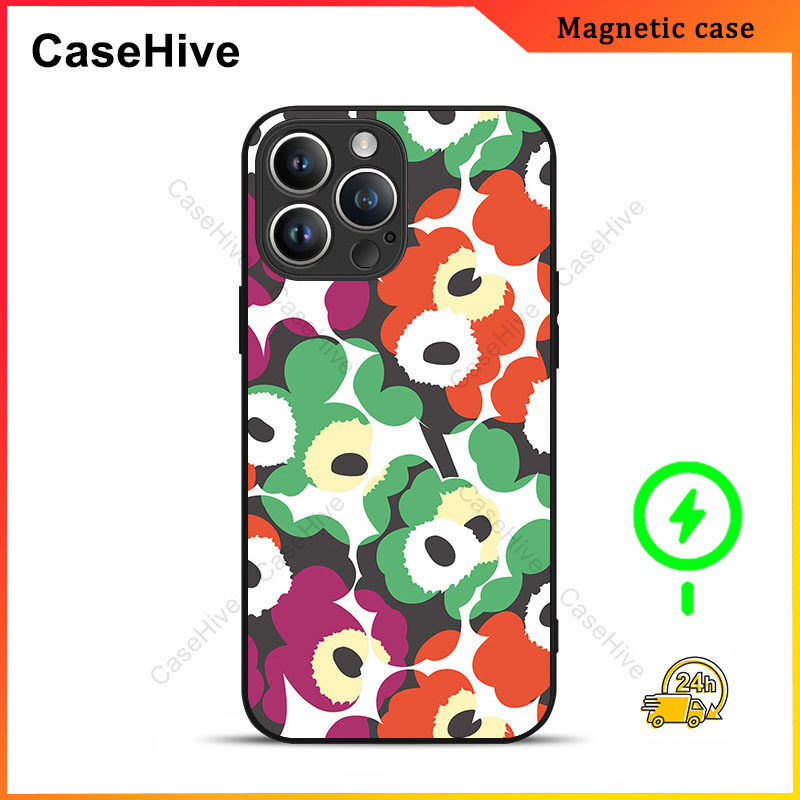 เคสโทรศัพท์ดอกไม้สําหรับ iPhone 17 Pro Max / iPhone 16 Pro Max / 15 Pro Max / 13 / Samsung Galaxy S2