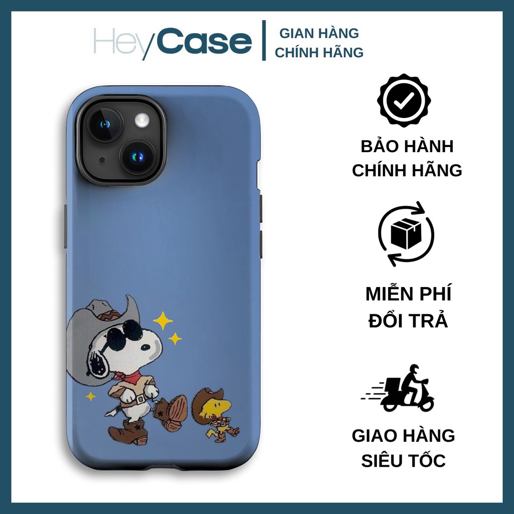 เคสไอโฟน Snoopy และ Woodstock เล่นกันกระแทกและปกป้องอุปกรณ์ได้ดี