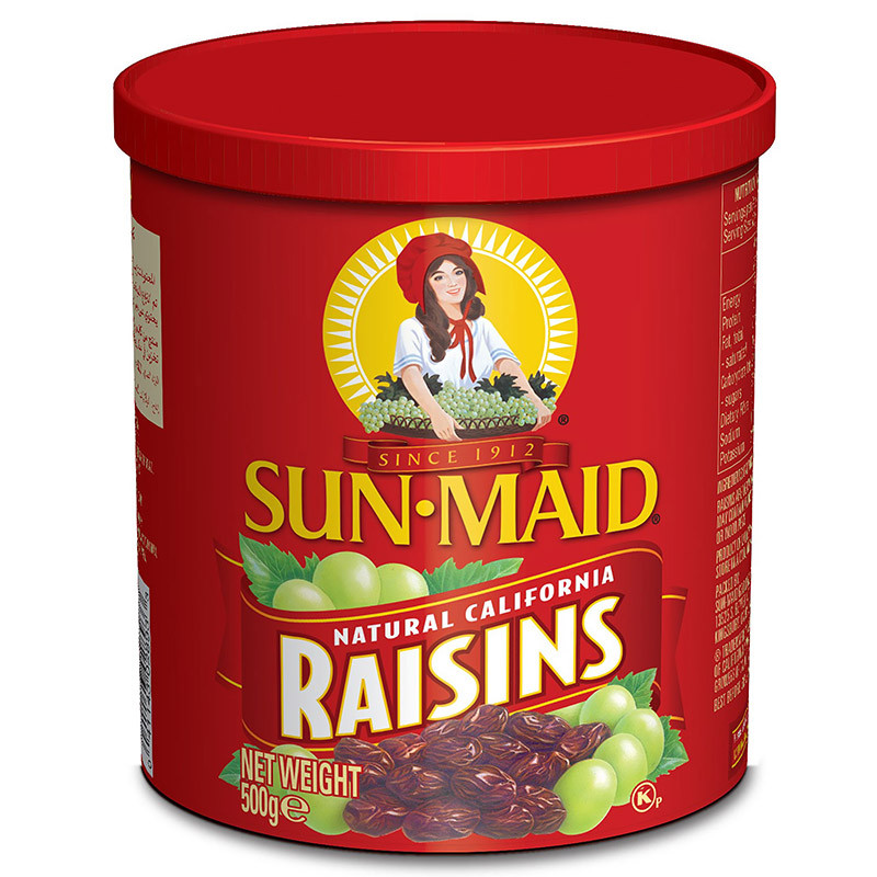 SUNMAID ซันเมดลูกเกดชนิดกระป๋อง 500กรัม [0041143028902]