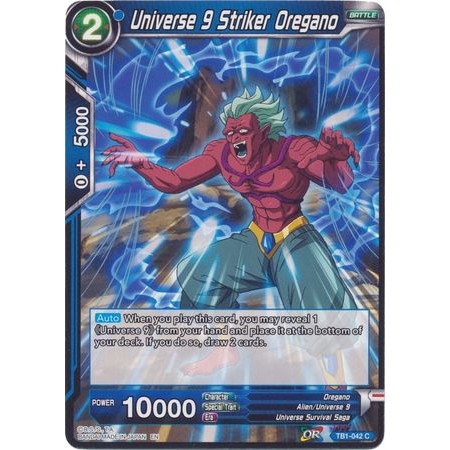 การ์ด Dragon Ball Universe 9 Striker Oregano (พิมพ์ซ้ํา) - TB1-092 - ทั่วไป