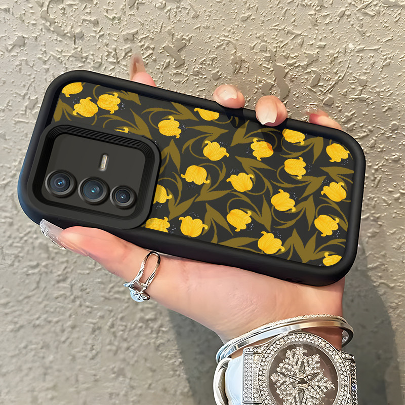 HP เคสโทรศัพท์สําหรับ VIVO V23 5G V23i 5G V23E 4G V23E 5G Y75 4G กรณี Lily of the valley สีเหลือง Li