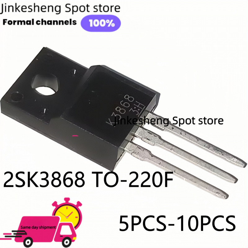(5PCS-10PCS) Canal N envío rápido en Stock ใหม่ K3868 2SK3868 TO-220F 500V 5A MOSFET การประกันคุณภาพ