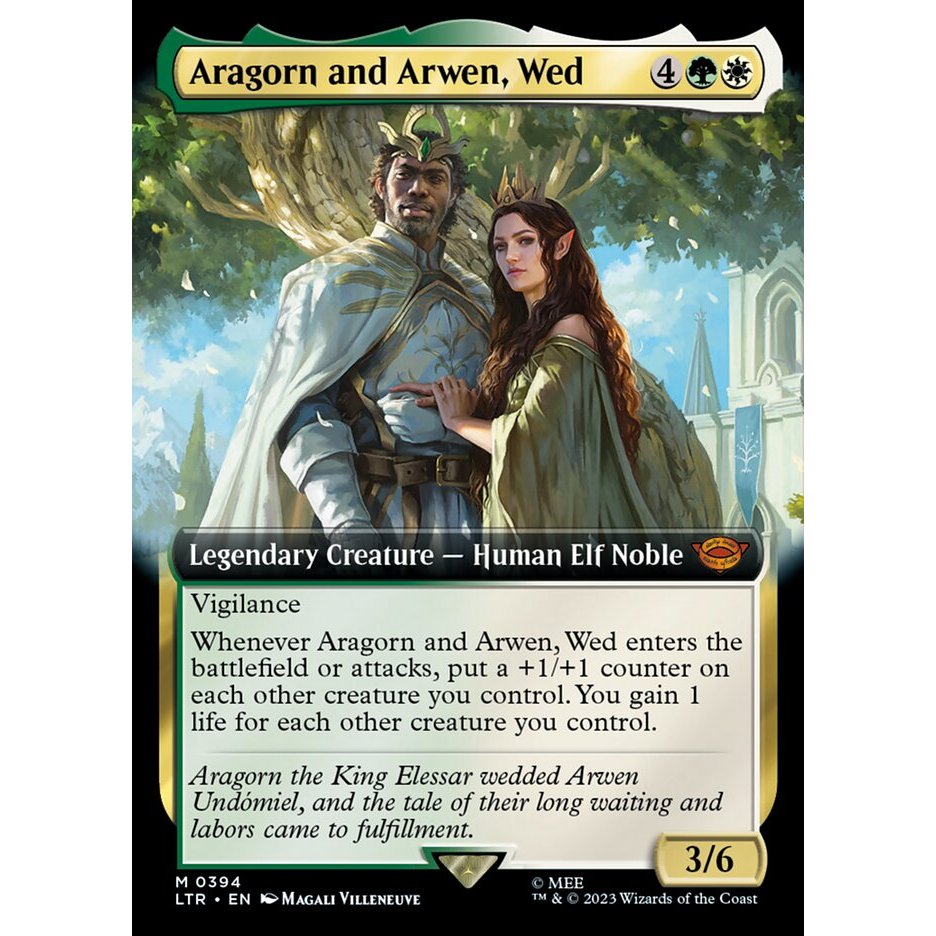 Aragorn and Arwen, Wed การ์ด Magic the Gathering [MTG] ของแท้