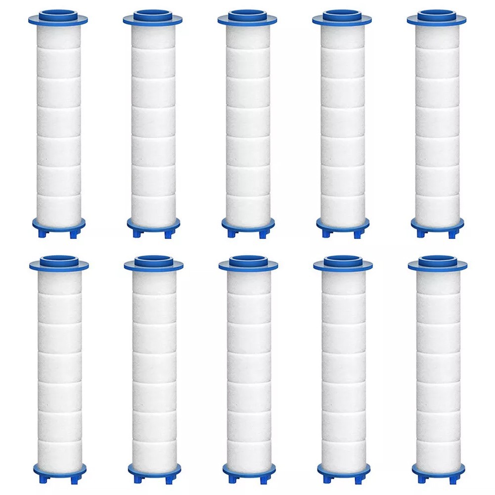 [FIRT] 10x หัวฝักบัวมือถือเครื่องกรองน้ําอาบน้ํา Sprayer เครื่องกรองน้ํา PP Cotton