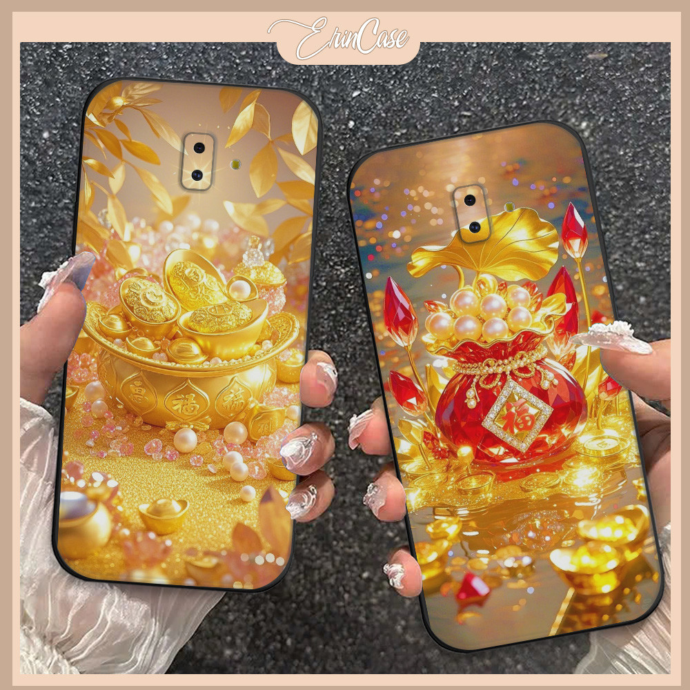 เคส Samsung J6 2018 / J6 Plus / J6+ ลายกระเป๋านําโชค โชคลาภ