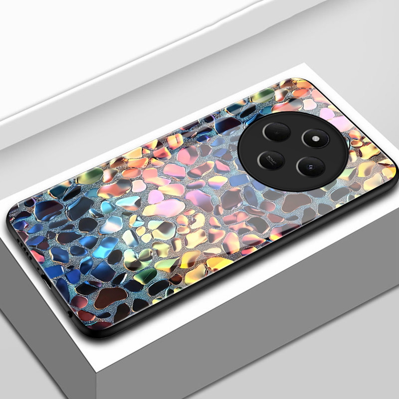 เคสสำหรับ Redmi 14C 4G 14C 5G A4 5G 14R 5G POCO C75 5G M7 5G เคสโทรศัพท์มีสีสันอัญมณีเปลือกแก้วกันกระแทก – โปรปัง