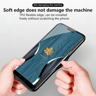 เคสสำหรับ OPPO F11 F11 Pro A9 2019 A9X เคสโทรศัพท์ใบเมเปิ้ลนำโชคเปลือกแก้วกันกระแทก
