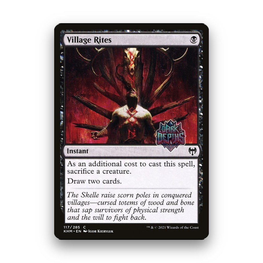 [MTG] Village Rites (#117) [KHM] [BLACK] [COMMON] | Magic the Gathering