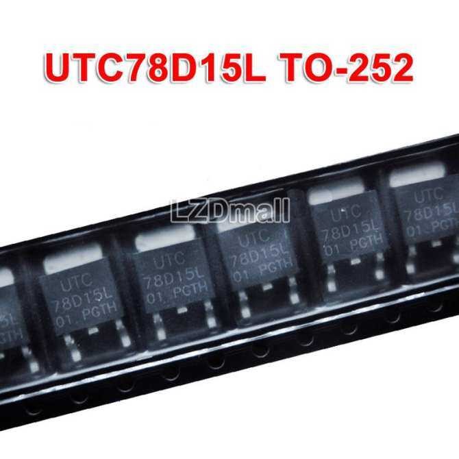 10 ชิ้น 78D15L TO-252 UTC78D15L ตัวควบคุมสามทาง