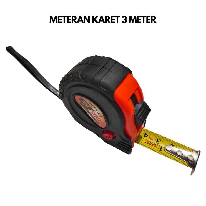 WHOLESALE 3 Mtr Meter Good Rubber Meter สายวัด 3 x 16 mm Carpenters Meter / มิเตอร์ยางกันลื่น 3 เมตร