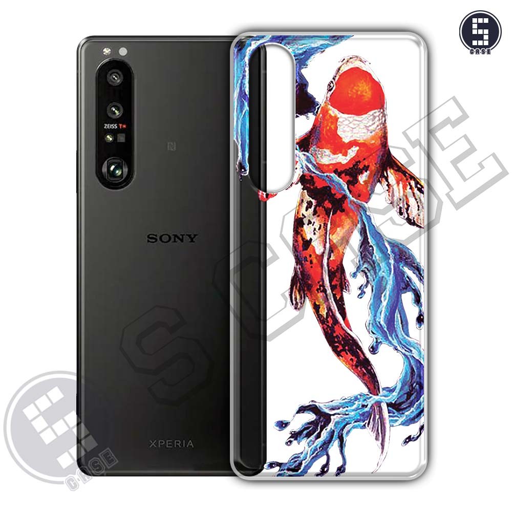 เคสสําหรับ Sony Xperia 1 ii, Xperia 1 iii, Xperia 1 IV หลายรุ่น SLC23 คลื่นญี่ปุ่น