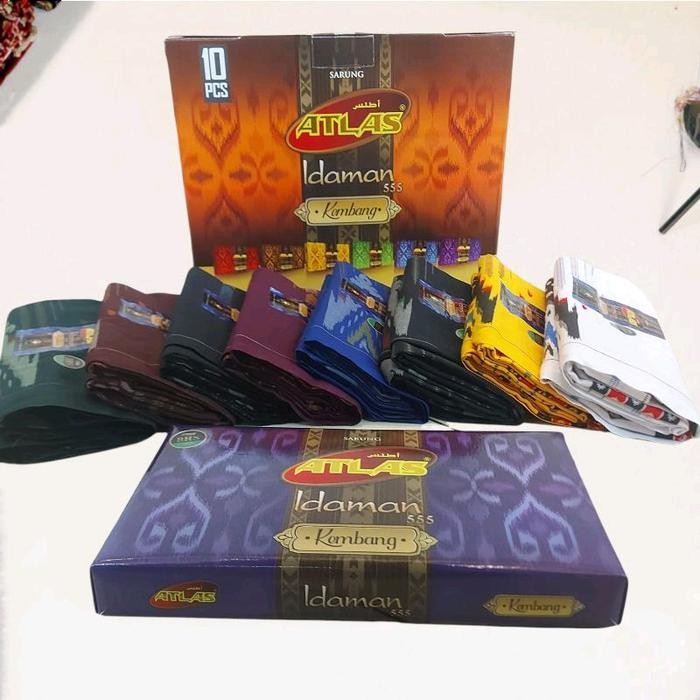 BigSal3% - ผ้าซิ่น Atlas ดอกไม้สําหรับผู้ใหญ่มุสลิมสีดํา - วัสดุ Atlas คุณภาพสูง -