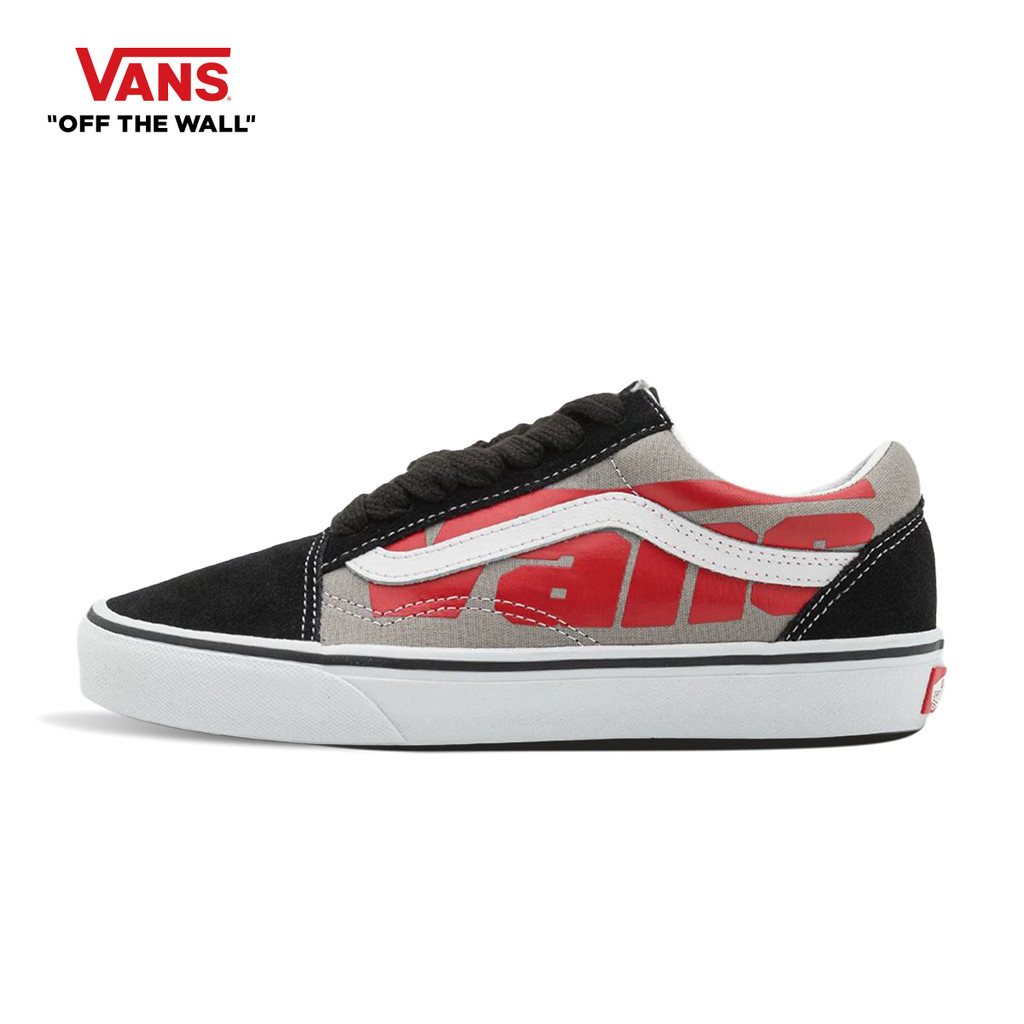 VANS OLD SKOOL - JUMBO VANS BLACK/WHITE รองเท้าผ้าใบ แวนส์ ผู้ชาย ผู้หญิง