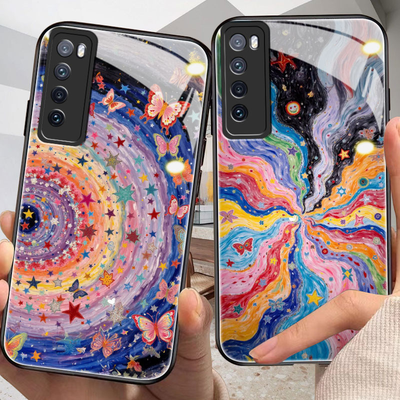 เคสสีสันสดใสสําหรับ huawei nova 7/se/i,2/i/lite,3/i,4/e,5/t,6,8/i,9/se,10/se,11,y61,y70,y90,mate 9,1