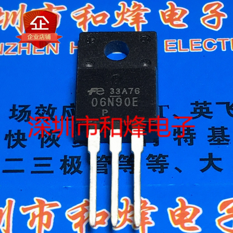 3 ชิ้นต้นฉบับ 06N90E FMV06N90E 进口现货 TO-220F 900V 6A 现货