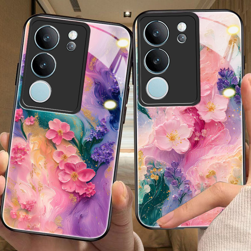 Flower Casing for vivo v29/e,v30/e,v40/v50/lite,v11i,v15,v17,v19,v20/se,v21/e,v23/e,v25/e,v25/e,v25/