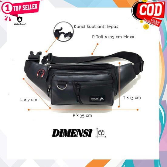 กระเป๋าสะพายผู้ชายที่สง่างาม Cool กระเป๋าสะพายล่าสุด 2025 Tss กระเป๋าสะพายผู้ชาย Taa Distro กระเป๋าส