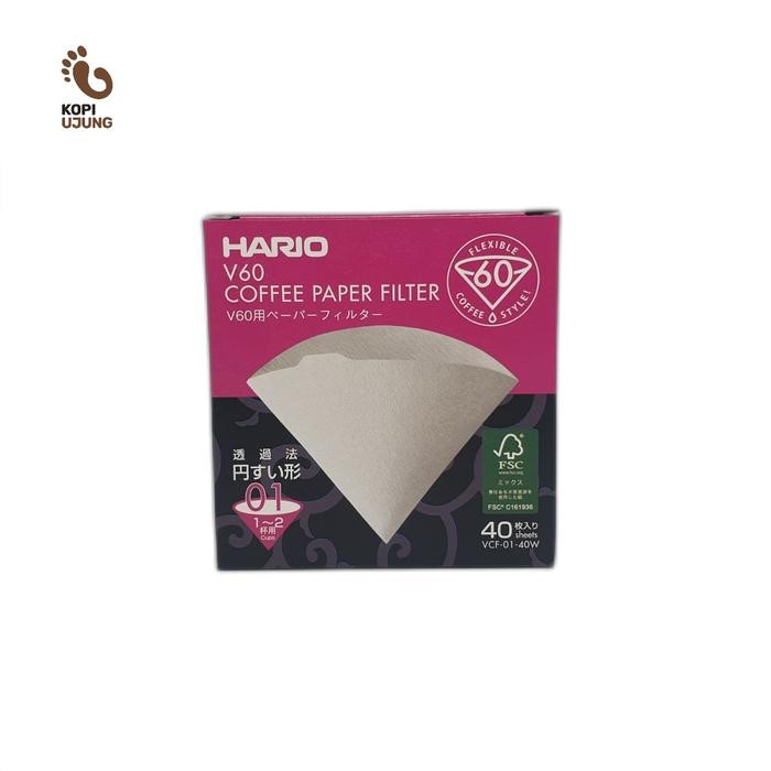 Hario V60 กระดาษกรองกาแฟ 01