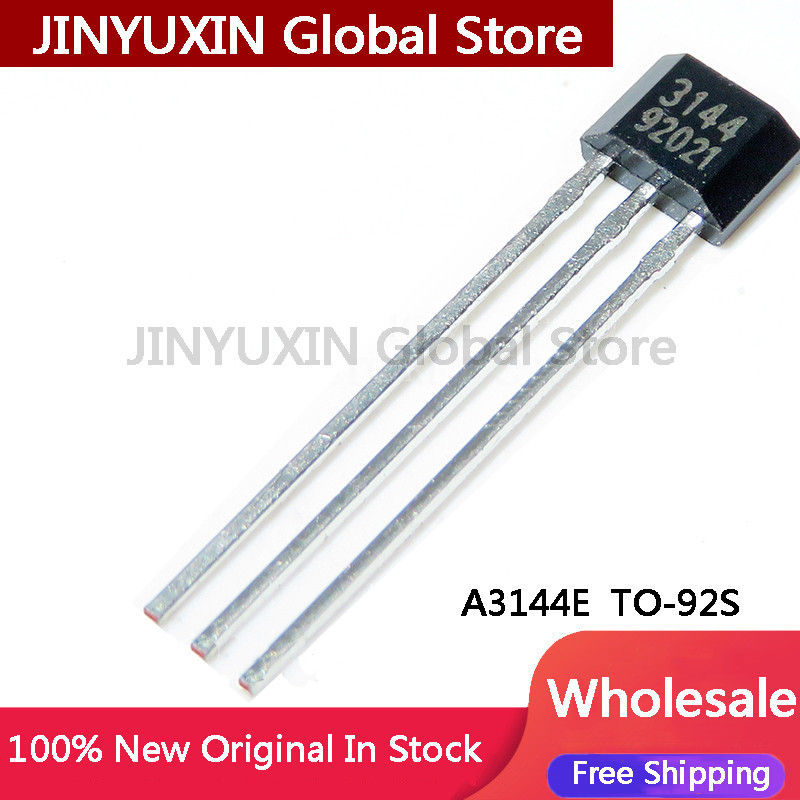 20-100 ชิ้นใหม่ A3144 A3144EUA A3144E OH3144E 44E Hall Effect Sensor 3144 TO-92S ในสต็อกขายส่งจัดส่ง