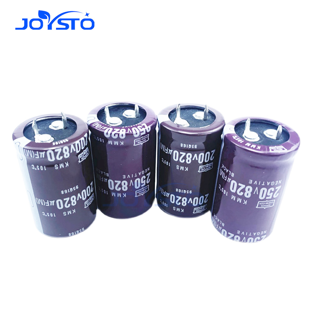 Audio Electrolytic Capacitor 820uf 200V 250V สําหรับเครื่องขยายเสียง Hifi ความถี่สูงต่ํา ESR 250V 20