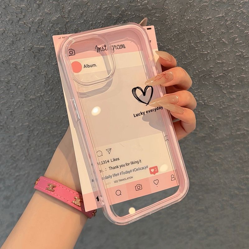 Soft Simple Clear Lucky Heart Case Vivo Y05e Y500 Z11 Z11X T5 Y11d Y31d Y05 V70 Fe Y21d iQOO Z10 Z10