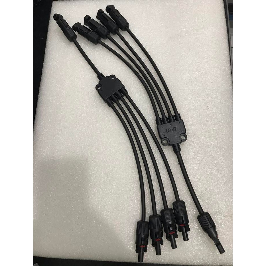 Option- Mc4 Connector สาขา 4 Connector Y4 แผงโซลาร์เซลล์