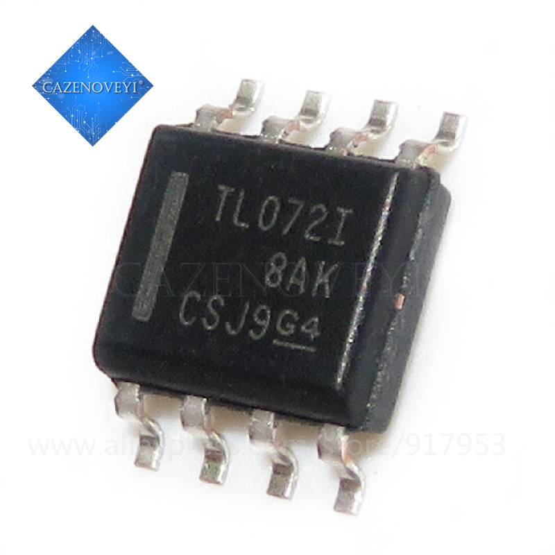 10 ชิ้น/ล็อต TL072CDR TL072IDR SOP8 TL072C SOP TL072 SMD 072CDR SOP-8 TL072CDT TL072C ในสต็อก