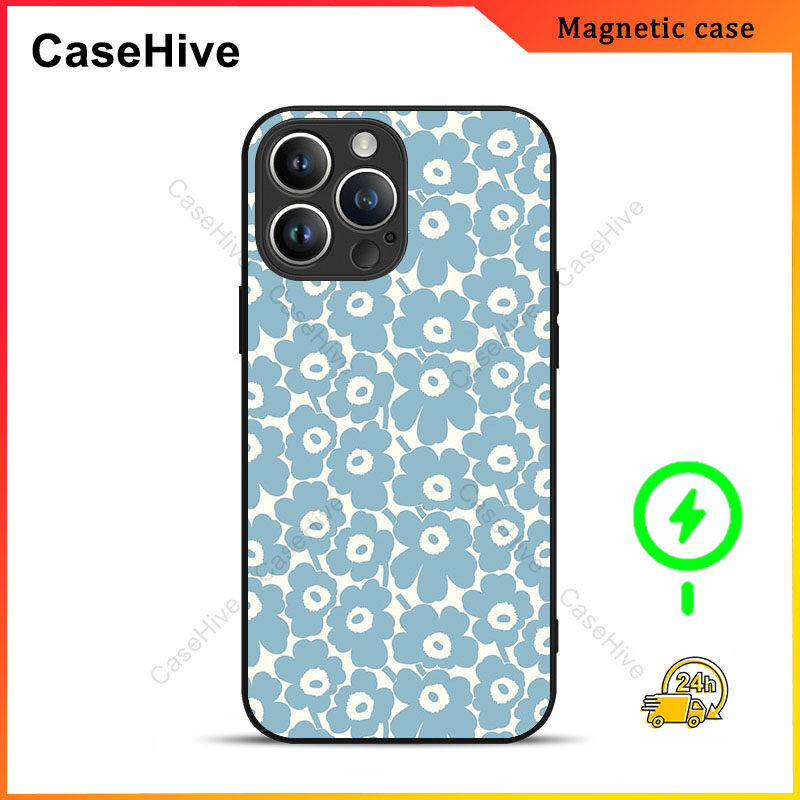 เคสโทรศัพท์ดอกไม้สําหรับiPhone 17 Pro Max / iPhone 16 Pro Max / 15 Pro Max / 13 / Samsung Galaxy S25