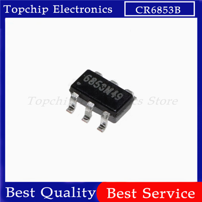 ใหม่เอี่ยม 10-50pcd CR6853 6853 CR6853B 6853*** SOT23-6
