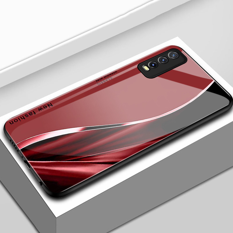 เคสสำหรับ VIVO Y20 Y20i Y20s Y20t Y20a Y20G Y12s Y12a Y11s เคสโทรศัพท์เส้นเปลือกแก้วกันกระแทก