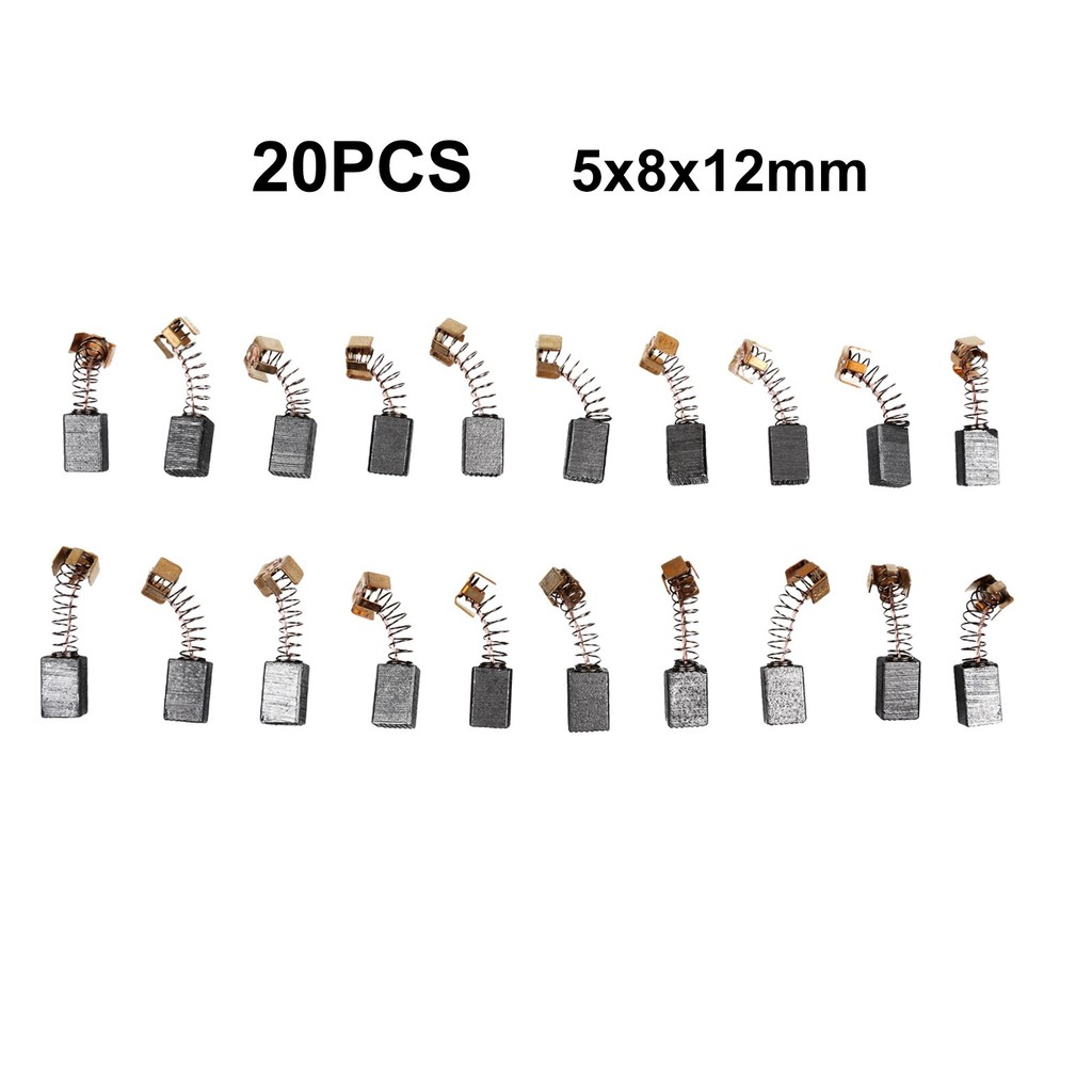 [FRDE-hot] แปรงคาร์บอน 20 ชิ้น 5x8x12 มม. สําหรับมอเตอร์ไฟฟ้า Makita CB85 CB57 CB64 191627-8❀ - รูปที่ 4