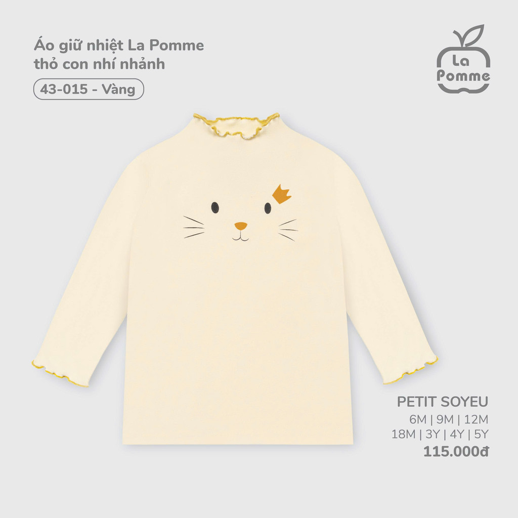 La Pomme (6M-4Y) – เสื้อกันความร้อนสําหรับกระต่ายน้อยยางยืดหนา – 43015 ZZ