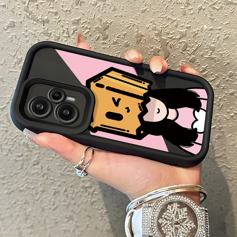 HP MESIN เคสโทรศัพท์สําหรับ Xiaomi 14 14T 14T Pro 5G POCO F6 F5 กรณีสองสีคู่ Softcase ซิลิโคนกรณีรู้