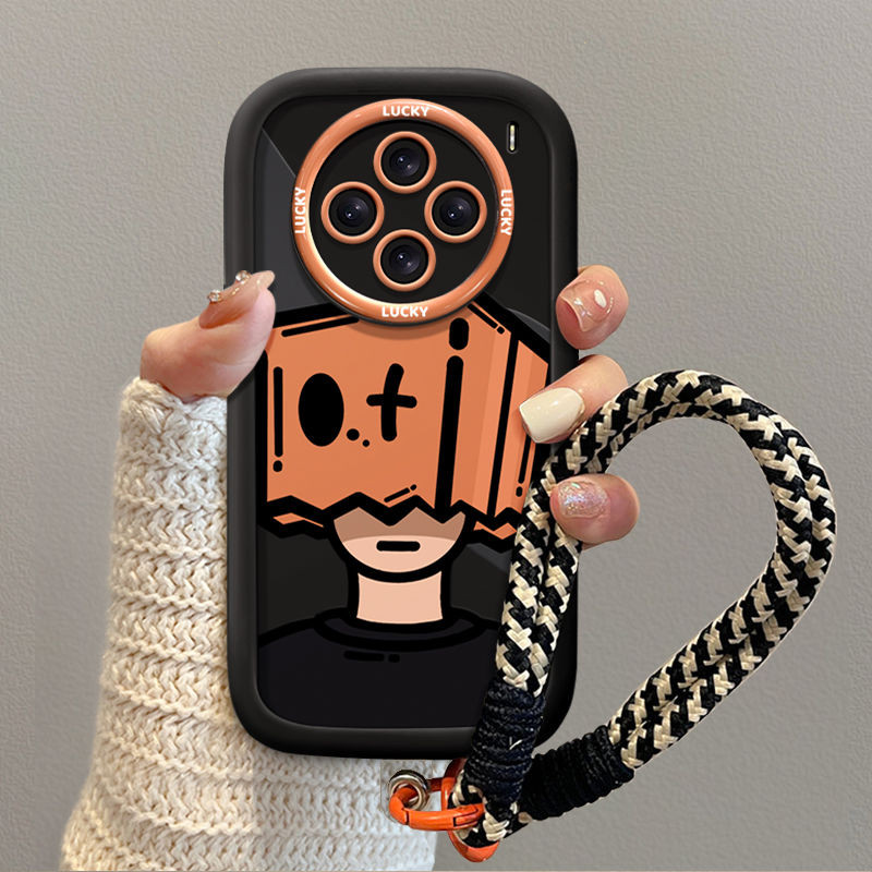 Simple Soft Aesthetic Bertopeng Boy Case Redmi Poco X7 Pro 5G 13 13C Note 14 4G 5G Pro Plus 12 Lite 