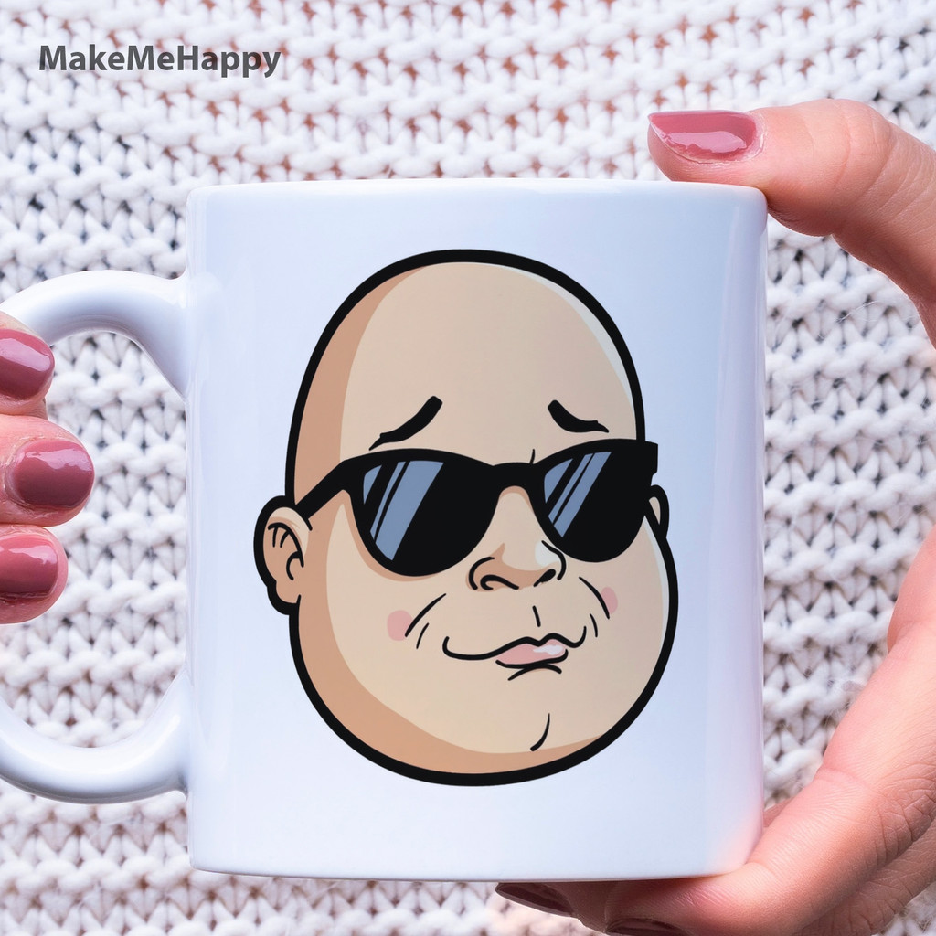 การ์ตูน Meme Mug – แว่นกันแดด Cool Expression V62