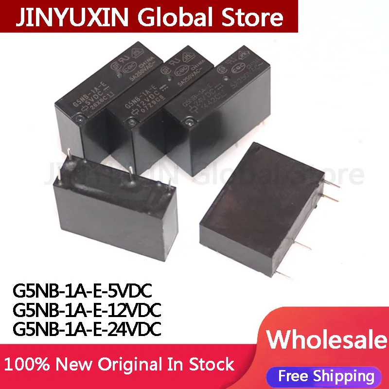 10 ชิ้น G5NB-1A-E- 5VDC 12VDC 24VDC DC5V DC12V DC24V 5A G5NB-1A-E-5VDC G5NB-1A-E-12VDC G5NB-1A-E-24V