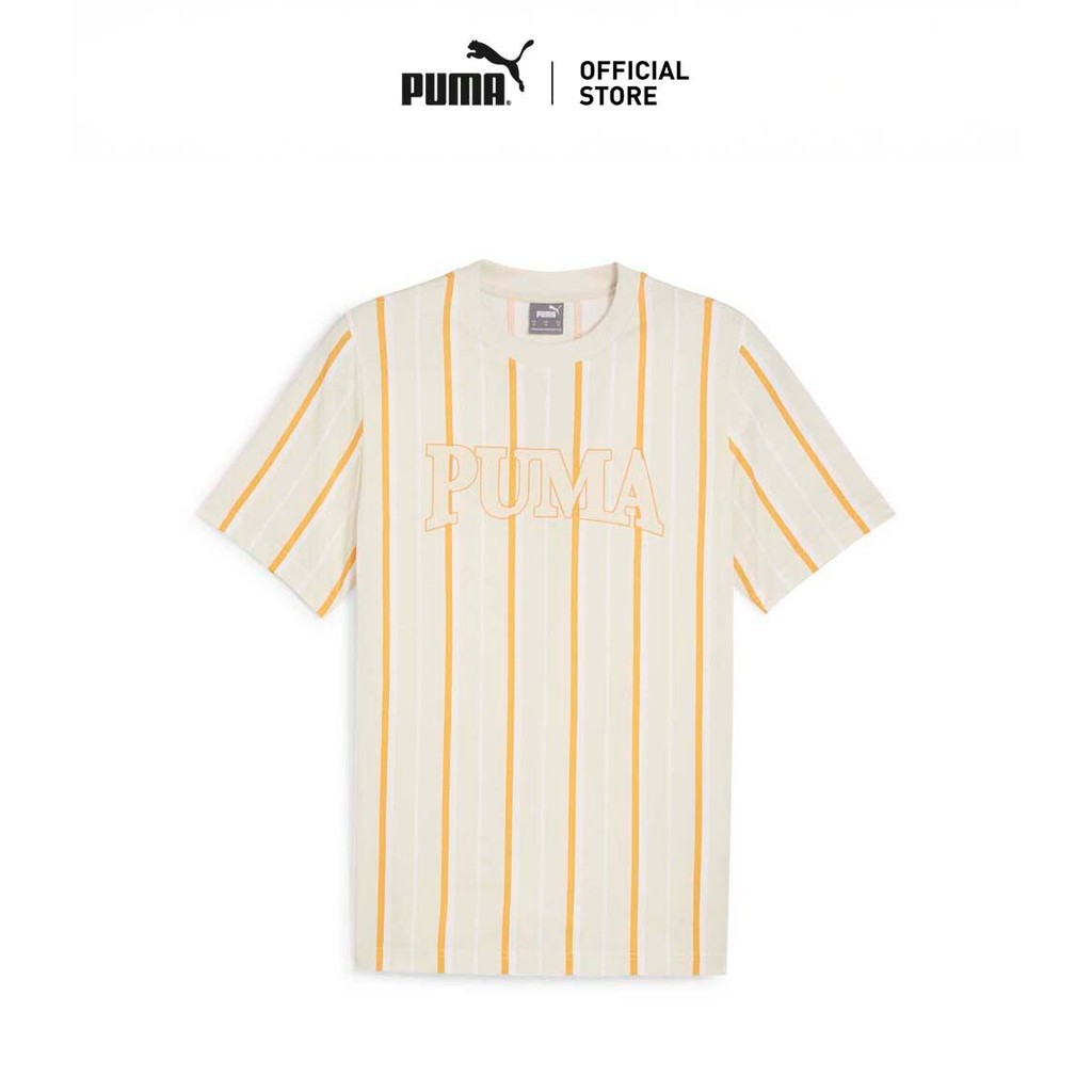 PUMA Basics เสื้อยืดผู้ชาย PUMA SQUAD สีขาว - 67897387