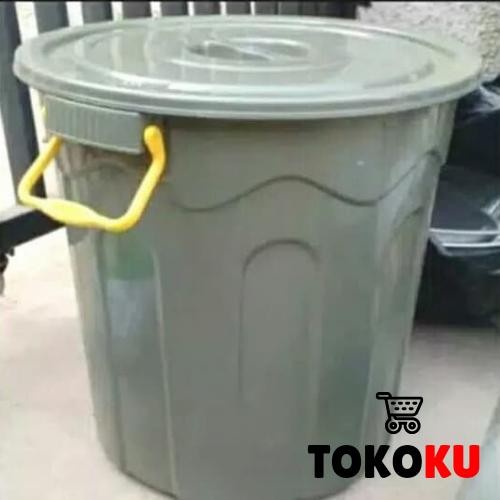 GGYc- ถัง 50 ลิตร พร้อมฝาสีเทา/ถังน้ํา 50 ลิตร/ถังอย่างดี