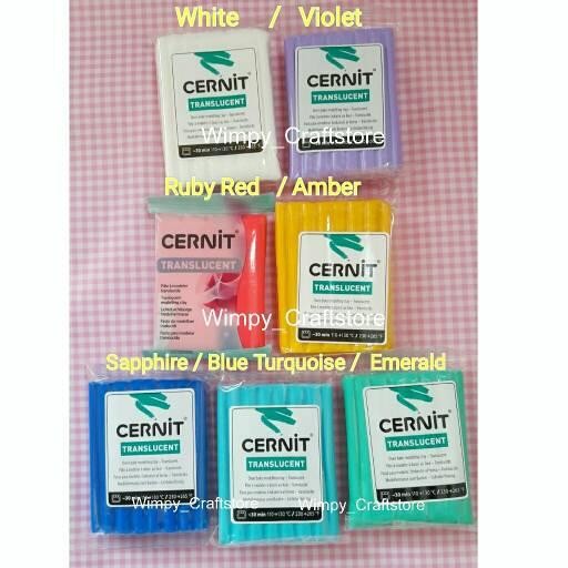Ffy3- Cernit Translucent Polymer Clay วัสดุดินโปร่งใส Fimo Effect