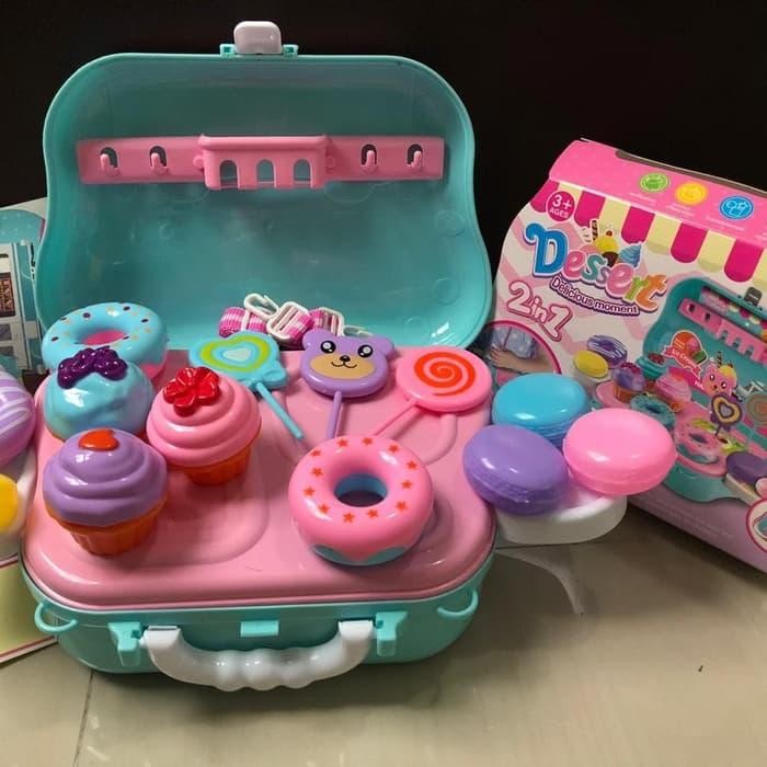 GIRLS TOY GIFT DESSERT SUITCASE / CHILDRENS TOY DESSERT SUITCASE CODE 76