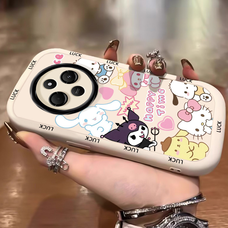 เคสสำหรับ Xiaomi Redmi 14C 5G A4 5G A14R 5G POCO C75 5G POCO M7 5G เคสโทรศัพท์สัตว์น่ารักซิลิโคนกันกระแทก – โปรปัง
