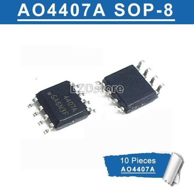 10 ชิ้น AO4407A SOP8 AO4407 SOP 4407 30V P-Channel MOSFET