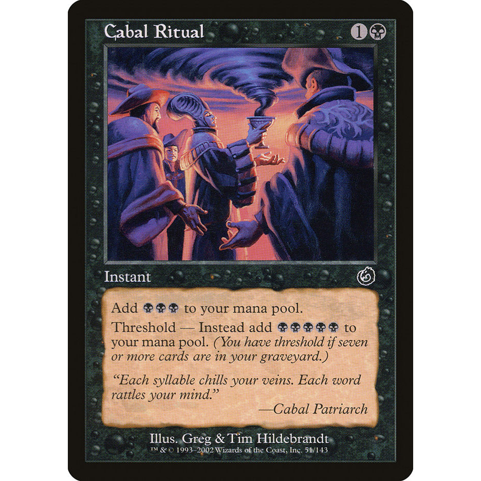 Cabal Ritual การ์ด Magic the Gathering [MTG] ของแท้