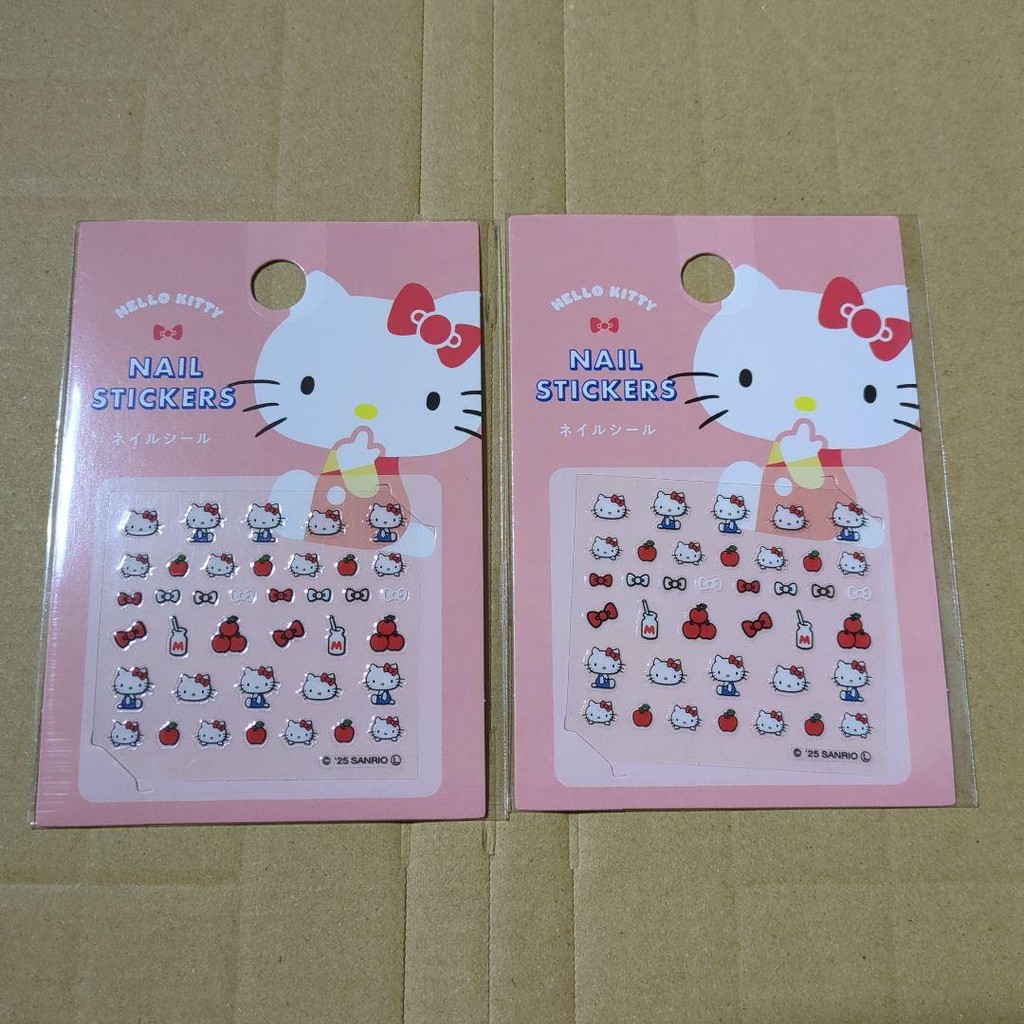 【Direct from Japan】สติกเกอร์ติดเล็บ Sanrio Hello Kitty ชุด 2 ชิ้น จาก Daiso【Japan Exclusive】