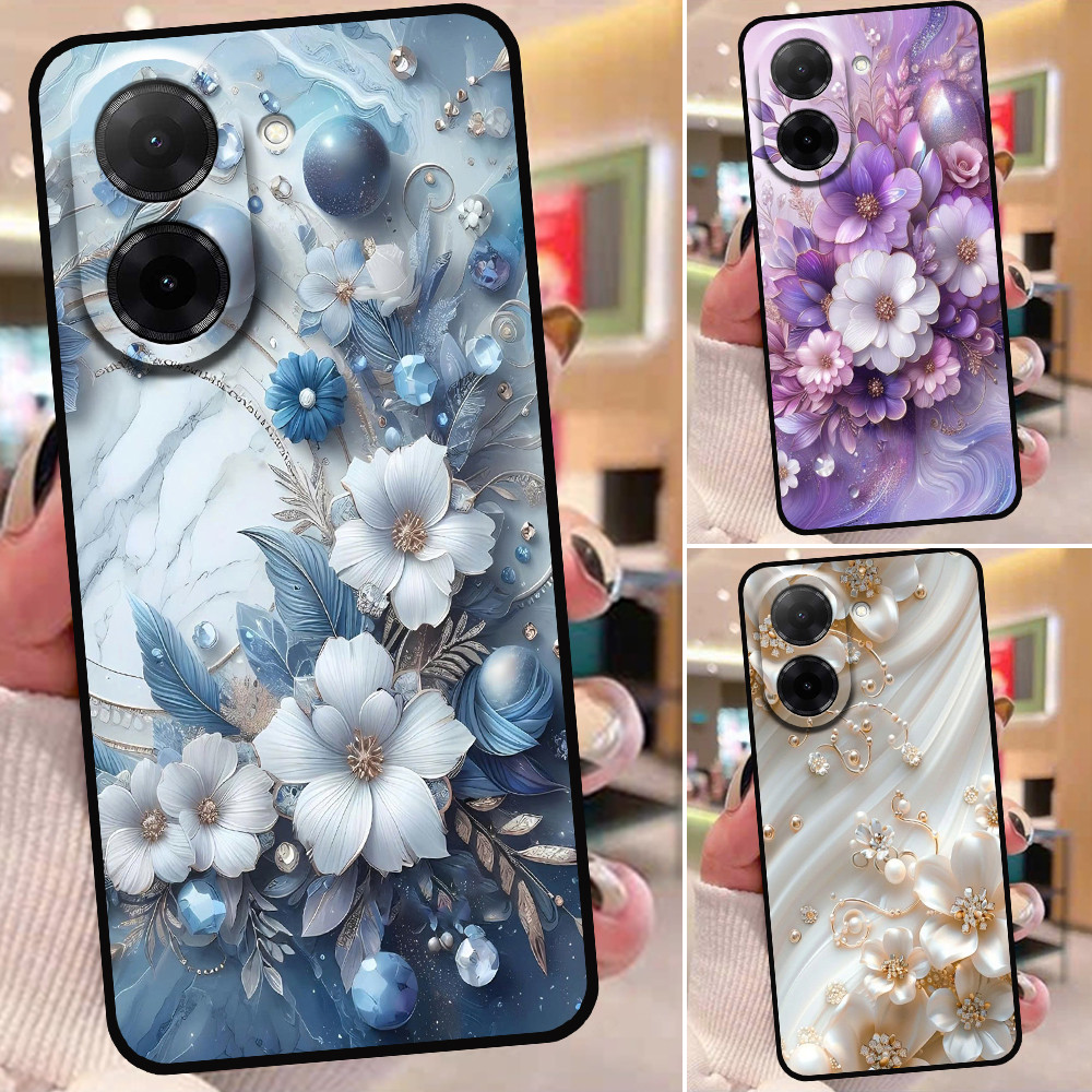 เคส Redmi A5 / Poco C71 พิมพ์ลายดอกไม้สุดหรู