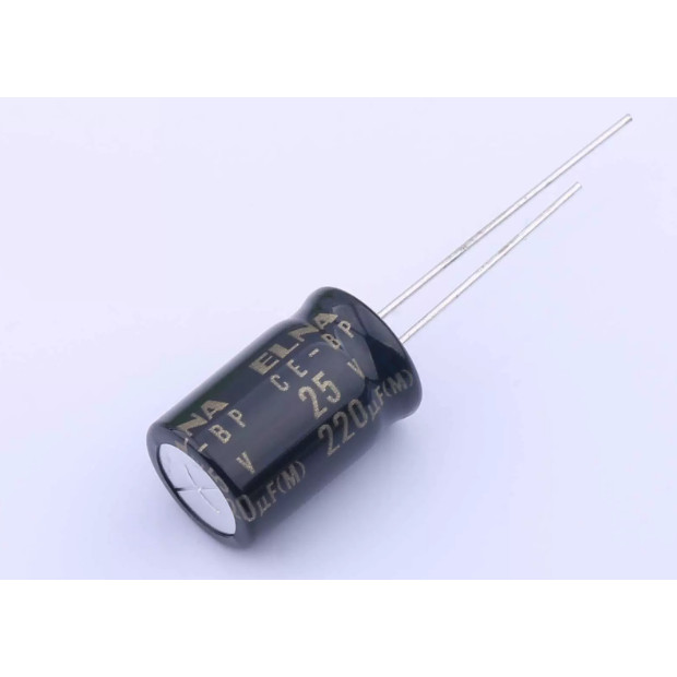 3PCS 220UF 25V ญี่ปุ่น ELNA ELNA ตัวเก็บประจุ 25V220UF 10 * 16 RBD BP สัญญาสีดําทอง