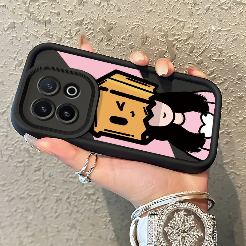 HP MESIN เคสโทรศัพท์สําหรับ IQOO 13 5G กรณีสองสีคู่ Softcase ซิลิโคน Kesing Feeling เครื่องเปล่าโทรศ