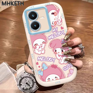 MHKETH เคสสำหรับ VIVO Y22 Y22s เคสโทรศัพท์ซิลิโคนรูปการ์ตูนน่ารักแสดงบุคลิกภาพ